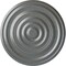 Ekena Millwork Carton Ceiling Medallion (For Canopies up to 3 3/4"), Hand-Painted Platinum, 17 3/4"OD x 1 3/8"P CM18CAPLS - alternate 1